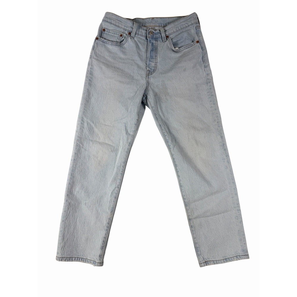 Levi's 501 Original Fit Light Wash Denim Boy's‎ Jeans 28/26
